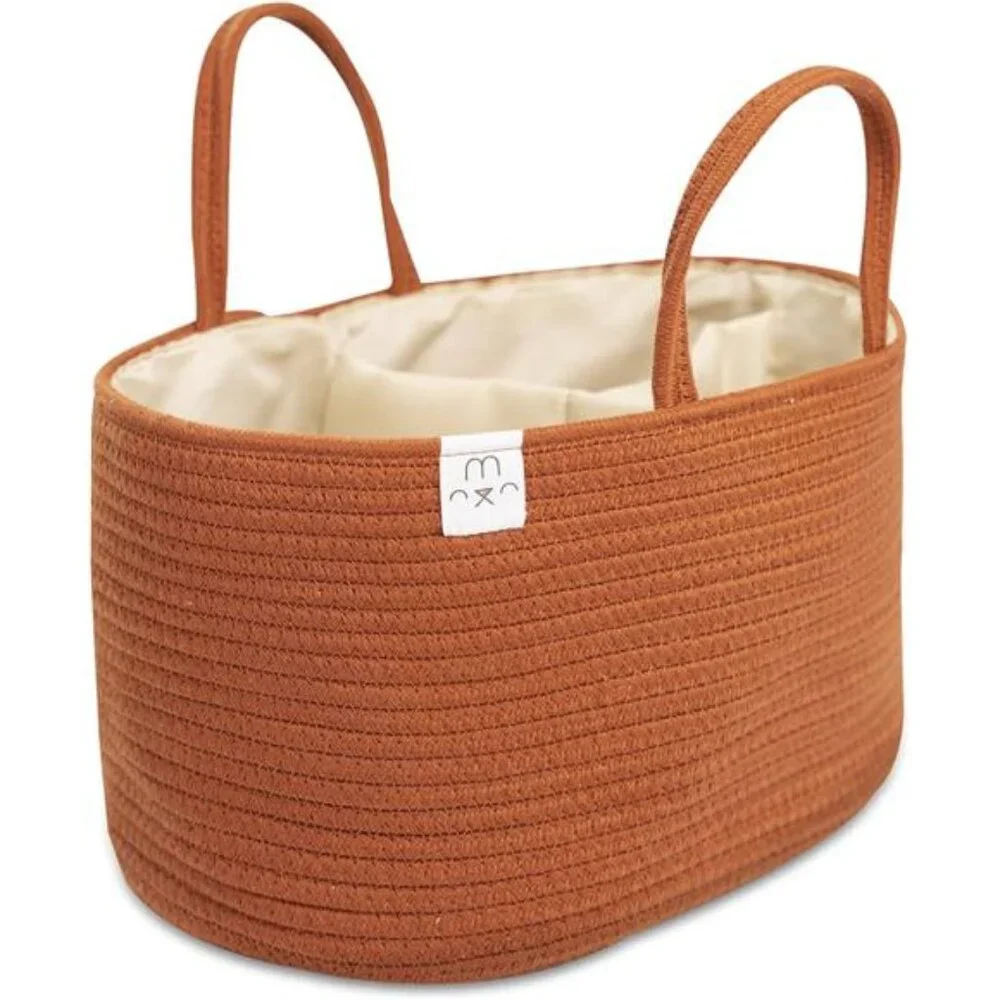Baby Diaper Caddy Organizer Rope Diaper Caddy Baby Basket, Glaze